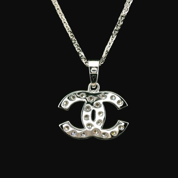 0.62CT Natural Round Diamond Pendant 18K White Gold F VS1 (C Design)