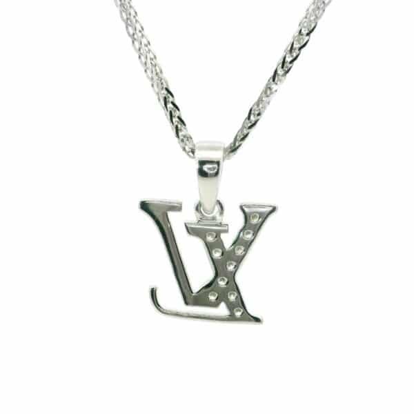 0.15CT Natural Round VS1 F Diamond Pendant 18K White Gold