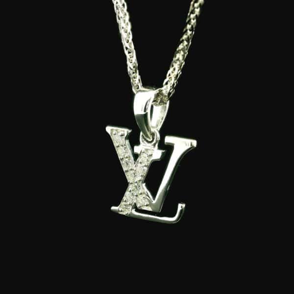 0.15CT Natural Round VS1 F Diamond Pendant 18K White Gold