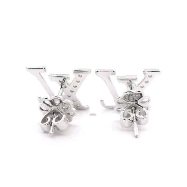 0.31CT Natural Diamond Earring VS1 F18K White Gold Genuine Round Diamond