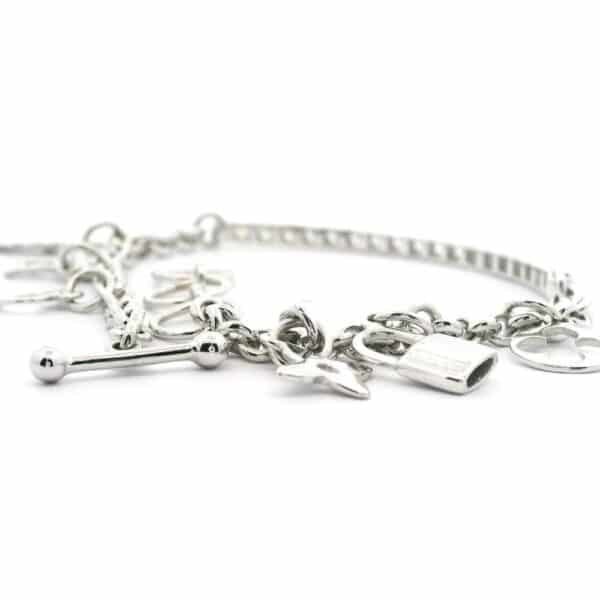 0.71 CTW Diamond Bracelet 18k White Gold, Natural Diamond F VS1 Round Brilliant
