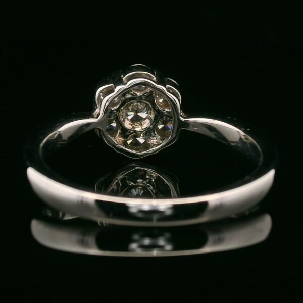 0.61ctw Natural Diamond Ring Style 18K White Gold Women, Earth Mined