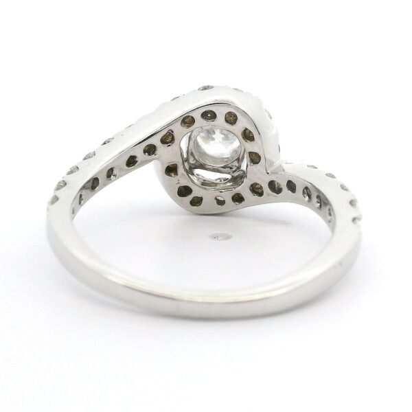 GIA Certified High Quality Natural Diamond 1.00CT Women Ring 18K White Gold D VS