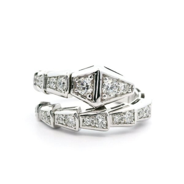 1.21ctw Natural Diamond Ring Style 18K White Gold Women