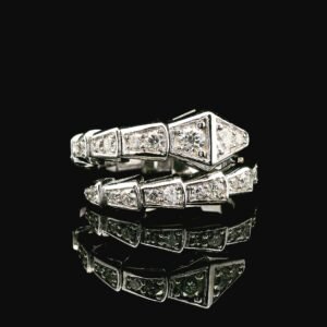 1.21ctw Natural Diamond Ring Style 18K White Gold Women
