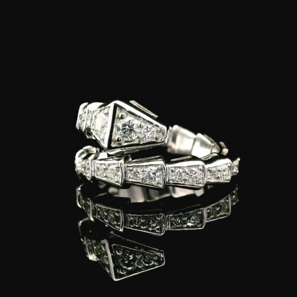 1.21ctw Natural Diamond Ring Style 18K White Gold Women