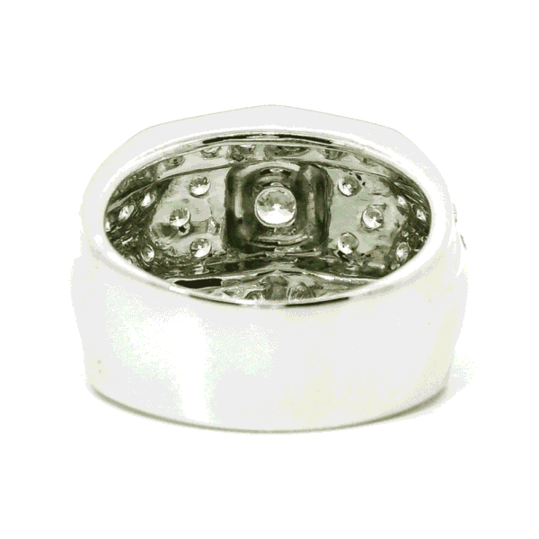GIA Certified High Quality Natural Diamond 2.48 CTS Men's Ring 18K White Gold
