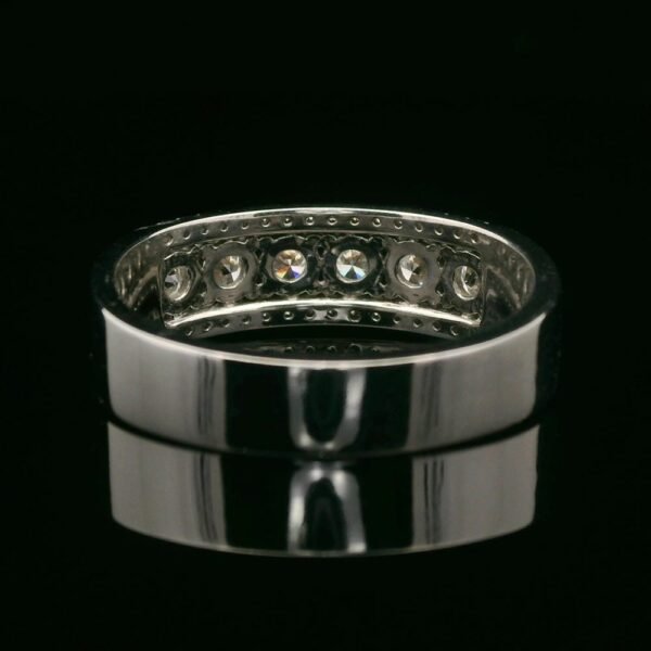 0.81ctw Natural Diamond Ring 18K White Gold Women
