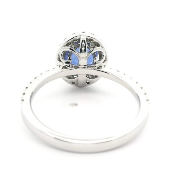 1.53 CTW Natural Yellow sapphire 18K White Gold Diamond Ring