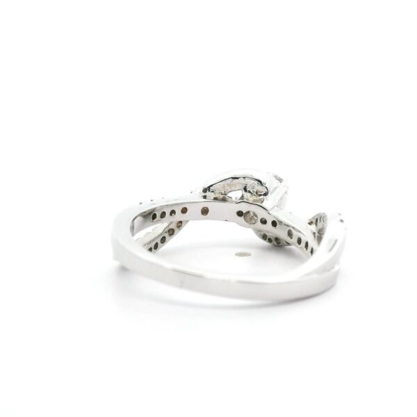0.69ctw Natural Diamond Ring 18K White Gold Women