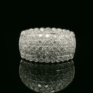 1.34ctw Natural Diamond 18K White Gold Ring For Women