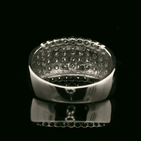 1.34ctw Natural Diamond 18K White Gold Ring For Women