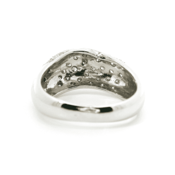 0.50ctw Natural Diamond 18K White Gold Ring For Women