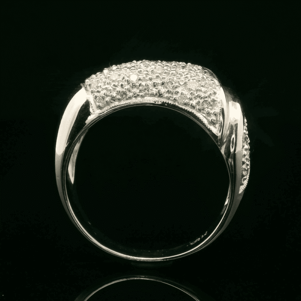 0.50ctw Natural Diamond 18K White Gold Ring For Women