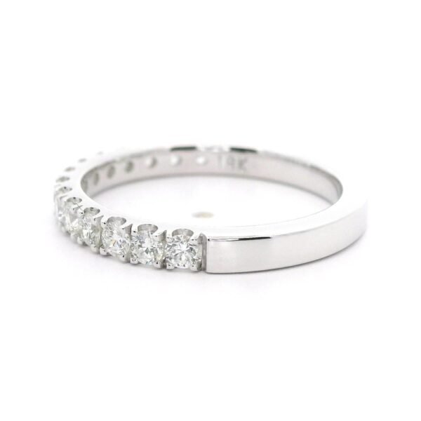 0.54ctw Natural Diamond 18K White Gold Ring For Women
