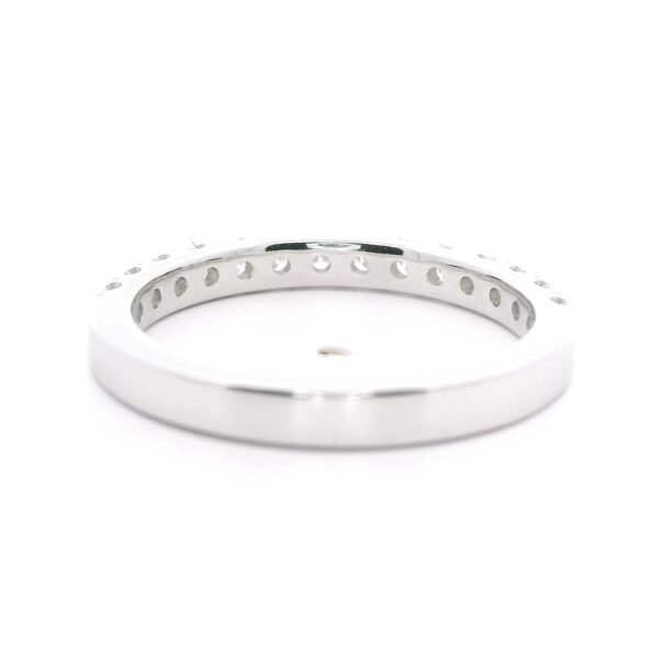 0.54ctw Natural Diamond 18K White Gold Ring For Women