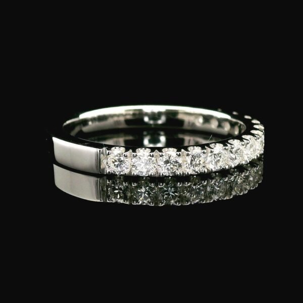 0.54ctw Natural Diamond 18K White Gold Ring For Women
