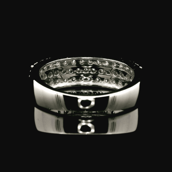 1.04ctw Natural Diamond 18K White Gold Ring For Women