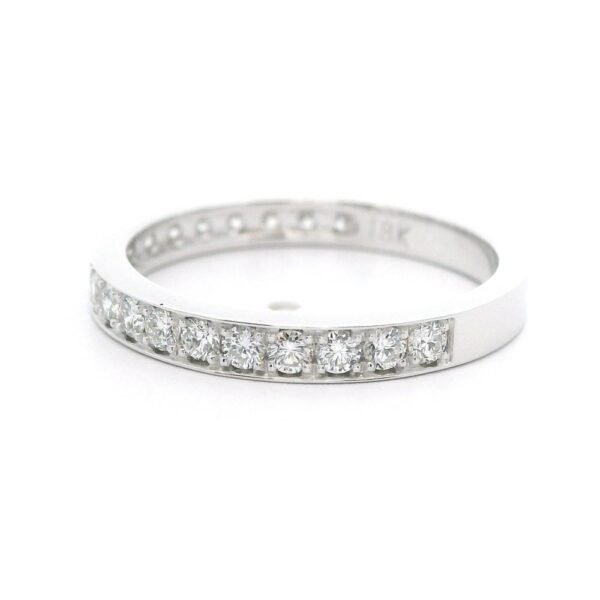 0.50ctw Natural Diamond 18K White Gold Ring For Women
