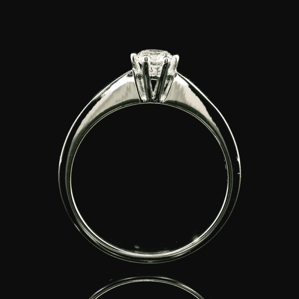 0.30ctw Natural Diamond 18K White Gold Ring For Women