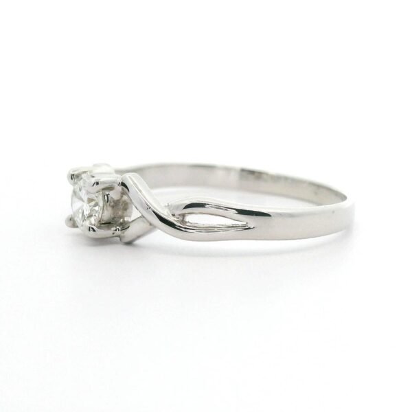 0.26ctw Natural Diamond Ring 18K White Gold Women
