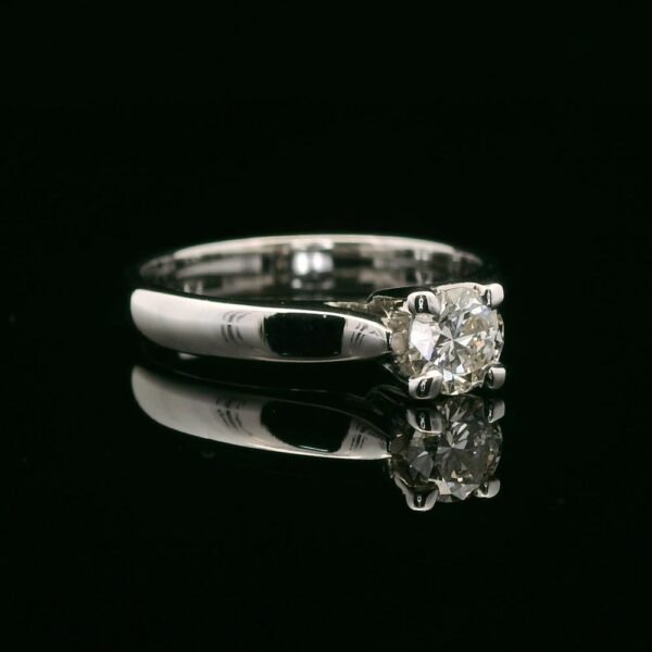 0.30ctw Natural Diamond Ring 18K White Gold Women