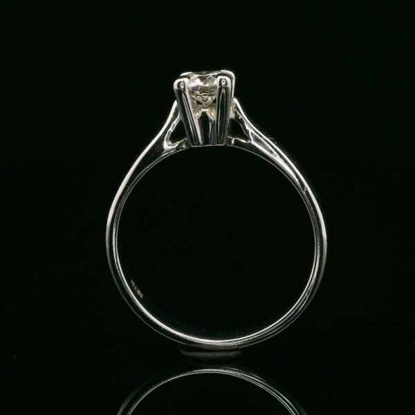 0.30ctw Natural Diamond Ring 18K White Gold Women