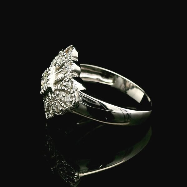 0.52ctw Natural Diamond Ring 18K White Gold Women