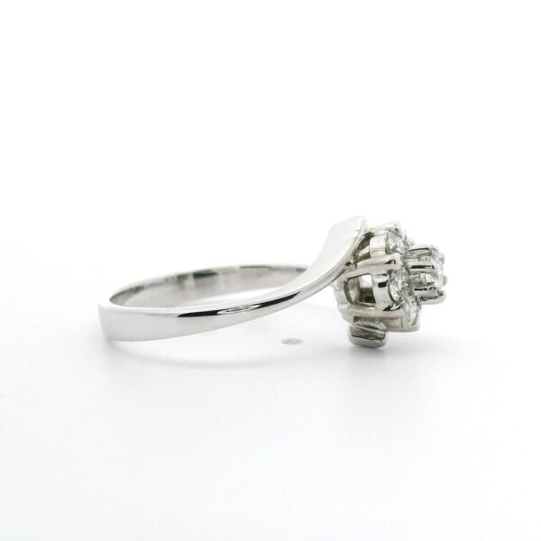 0.40ctw Natural Diamond Ring 18K White Gold Women