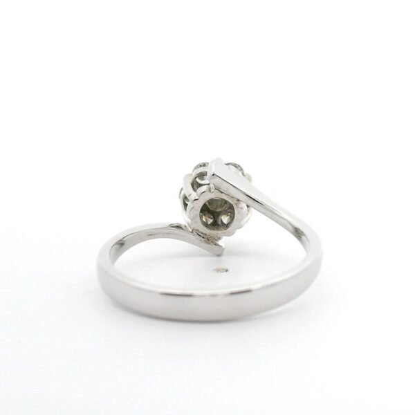 0.40ctw Natural Diamond Ring 18K White Gold Women