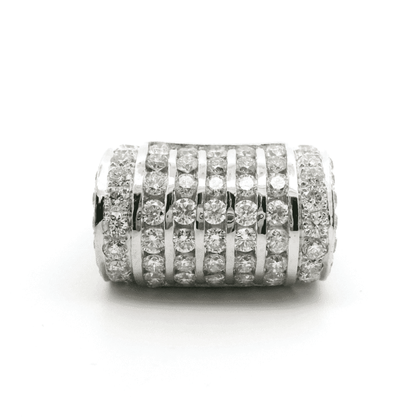 5.04ctw Natural Diamond 18K White Gold Ring For Women