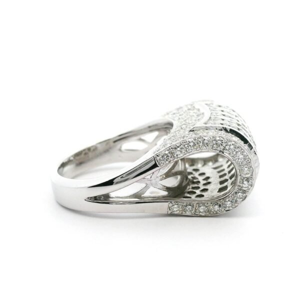 5.04ctw Natural Diamond 18K White Gold Ring For Women