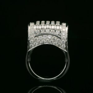 5.04ctw Natural Diamond 18K White Gold Ring For Women