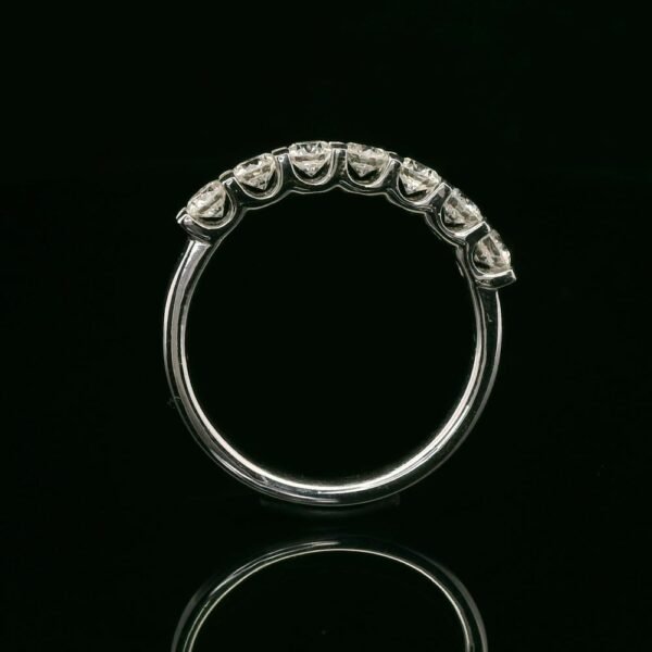 0.80ctw Natural Diamond 18K White Gold Ring For Women