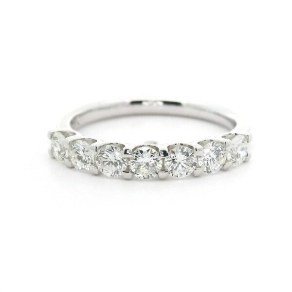 0.80ctw Natural Diamond 18K White Gold Ring For Women