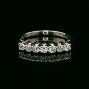 0.44ctw Natural Diamond 18K White Gold Ring For Women