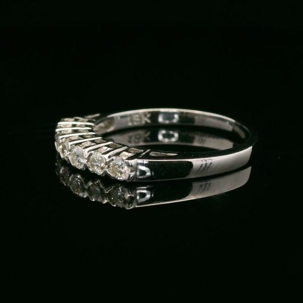 0.44ctw Natural Diamond 18K White Gold Ring For Women