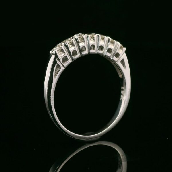 0.44ctw Natural Diamond 18K White Gold Ring For Women