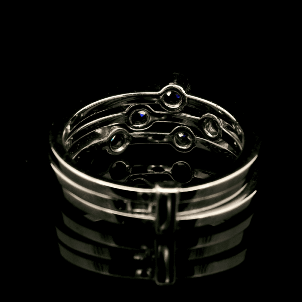0.40ctw Natural Diamond 18K White Gold Ring For Women