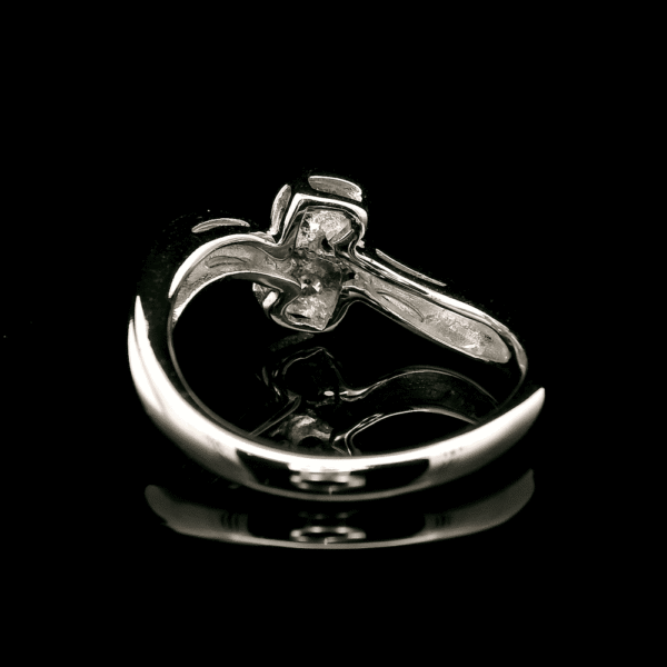 0.20ctw Natural Diamond 18K White Gold Ring For Women
