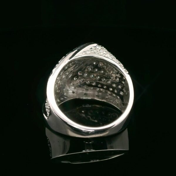 3.2ctw Natural Diamond 18K White Gold Ring For Women