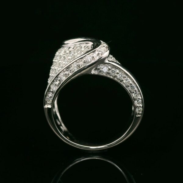 3.2ctw Natural Diamond 18K White Gold Ring For Women