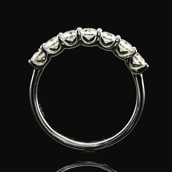 0.81ctw Natural Diamond 18K White Gold Ring For Women
