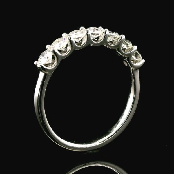 0.81ctw Natural Diamond 18K White Gold Ring For Women