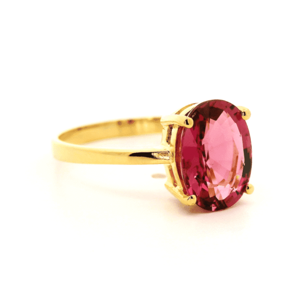 1.95ctw Natural Tourmaline 18K Yellow Gold Ring