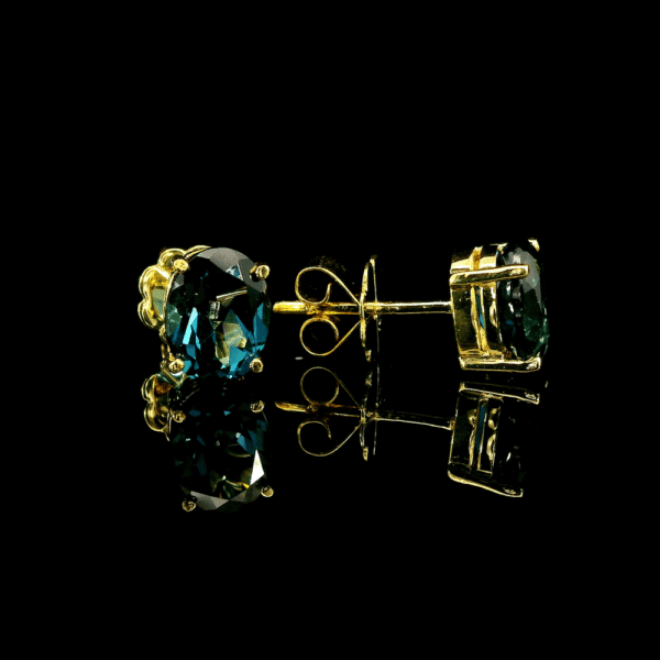3 CT Natural Topaz Earring 18K Yellow Gold